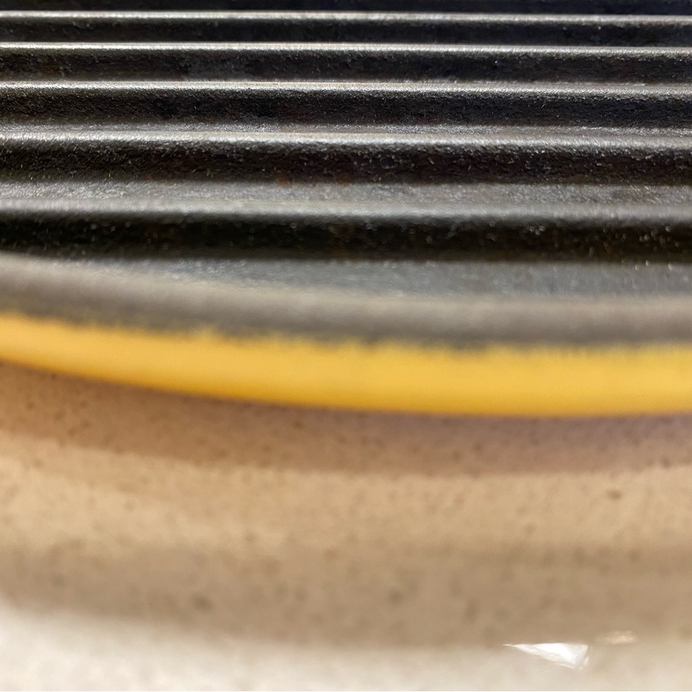 Le Creuset round cast-iron grill pan. Beautiful NECTAR. Used a handful of times.
